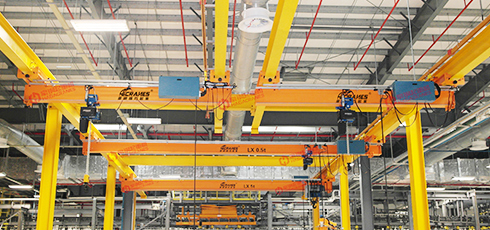 豪鋼與長安福特就起重吊裝設備合作案例