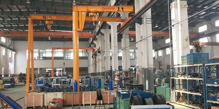 慶祝上海中集寶偉跟豪鋼訂購的懸臂吊安裝測試完畢