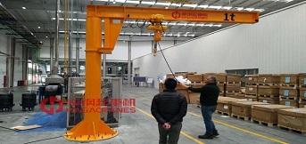 布萊史塔集團1噸懸臂吊調試完成